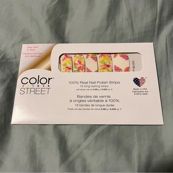 *Retired* Color Street: Frond of You | Tropical Summer Island Neon White Palm - Picture 3 of 10